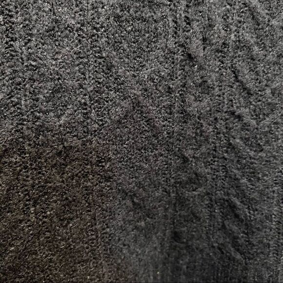 𝅺Seven Sisters  Black Turtleneck Cropped Sweater Size XS - Picture 3 of 9